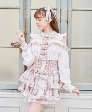 [즉시 완판] 3개 리본 프론트 초커 블라우스 Free: 화이트(101)