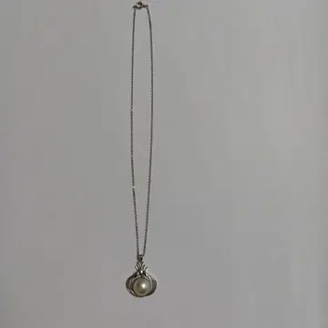 실버 진주 펜던트 목걸이