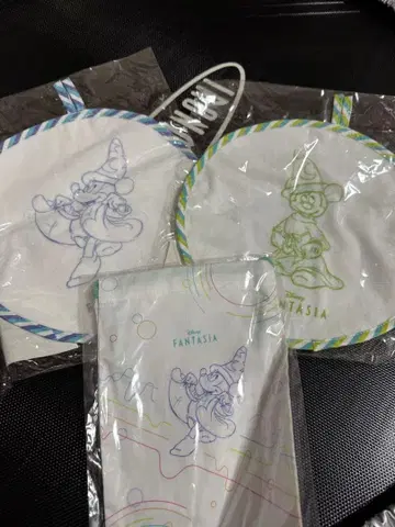 미키마우스 판타지아 타월 복주머니