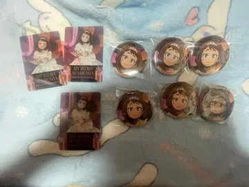 우라라카 오챠코 스타트 돌진 오로라 캔뱃지 세트