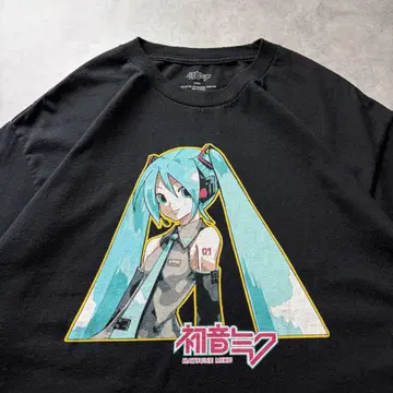 [ L ] 하츠네 미쿠 애니메이션 T셔츠 KEI 해외 구제 의류