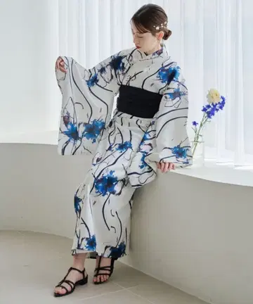 라피메 유카타 네이비 프리