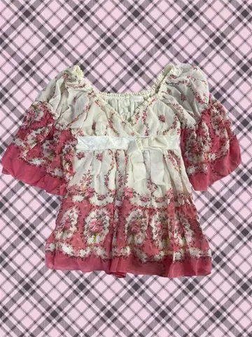 LIZLISA 리즈리사 지뢰계 페어리코어 꽃무늬 미니 원피스 프릴