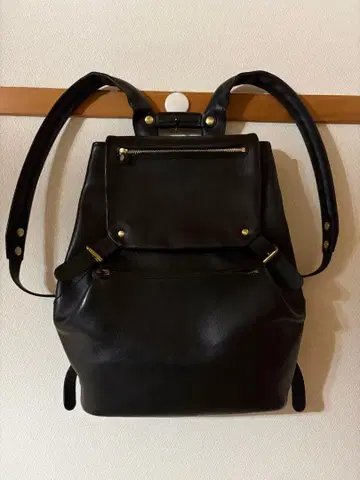 HERZ 별의 백팩 블랙 가죽 백팩 R-135