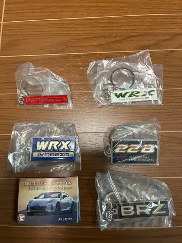 SUBARU 스포츠카 엠블럼 메탈 키링 컬렉션 5종 세트