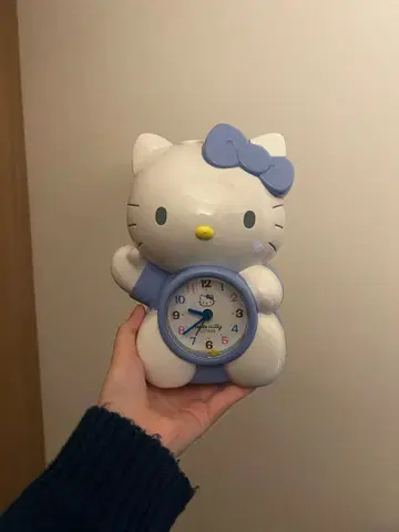헬로키티 알람 시계 레트로