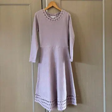 PROPORTION BODY DRESSING 연보라 니트 원피스