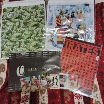 초절정 진수!! 원피스 클리어 파일 카드 세트 당시의 비닐 백!!