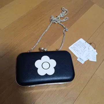 마리콴트 MARY QUANT 합성 피혁 블랙 숄더백