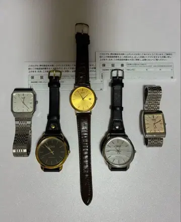 세이코, 시티즌, 카시오 남성용 아날로그 손목시계 묶음 판매 5세트