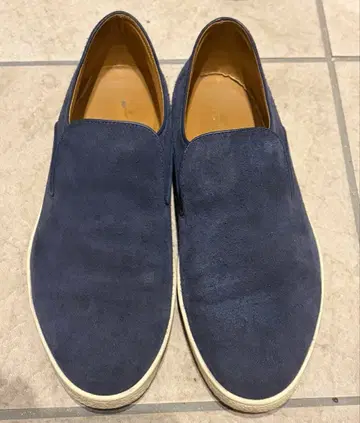 JOHN LOBB 네이비 스웨이드 슬립온 HAVEN