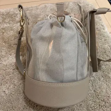 theory luxe 숄더백 클리어