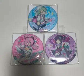 젠레스 존 제로 x 산리오 캔 배지 3종 세트