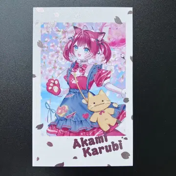 CR FES 페스티벌 폴라로이드풍 카드 홀로 레어 아카미 카루비