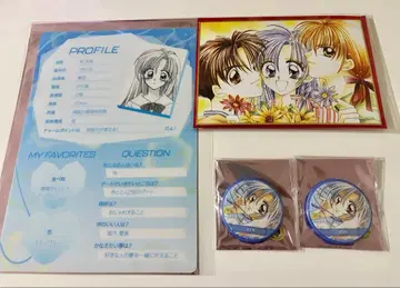 다네무라 아리나 30주년 기념전 이온 복권 캔뱃지 책받침 미니 색지