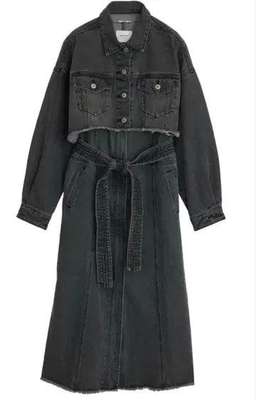 새상품급 Ameri MANY WAY VERSATILE DENIM COAT