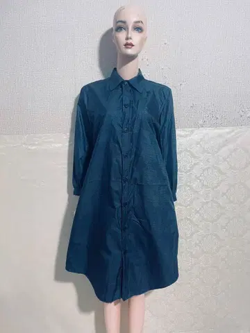 기모노 리메이크 셔츠 원피스 오시마 명주 순수 실크 사이즈 업데이트 중