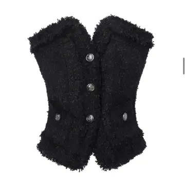 새상품) 카키포인트 Antique Tweed Top (black) | 브랜드 중고거래