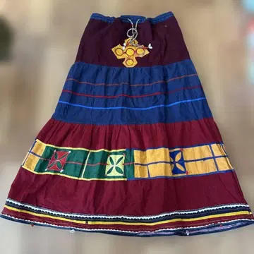 말라이카 인도 빈티지 원단 스커트