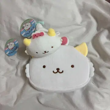 가오파와루 페이스 파우치 네소베리 마스코트 엎드린 모습