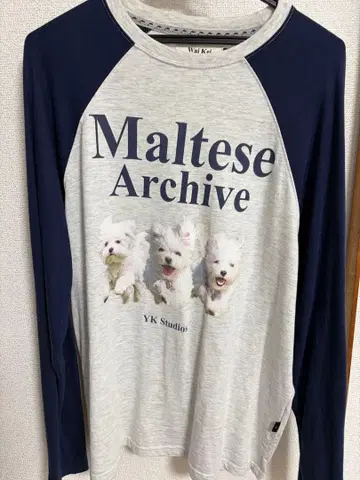 Maltese Archive 긴팔 티셔츠 YK Studios