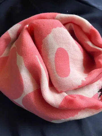 마리메꼬 성인 핑크 우니코 패턴 스톨