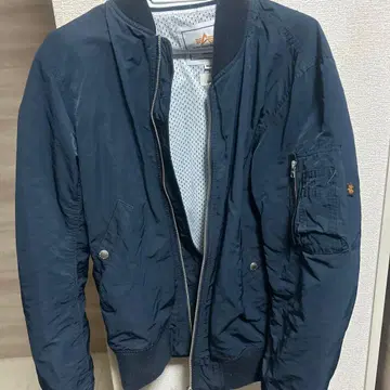 ALPHA INDUSTRIES 네이비 MA-1 자켓 M 사이즈