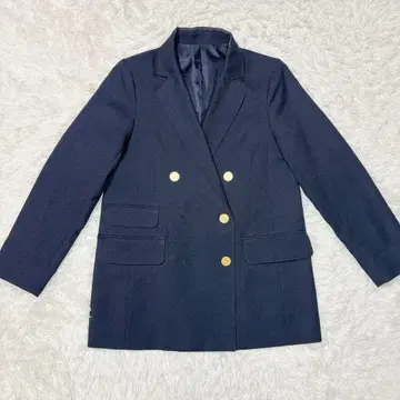 쉽스 에니 더블 자켓 골드 버튼 네이비 깔끔한 출퇴근 a2564
