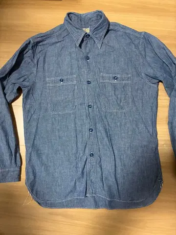 버즈릭슨 블루 샴브레이 워크 셔츠