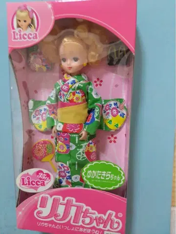 레어 새상품급 Licca짱 컬러풀 기모노 인형 키라짱 빈티지
