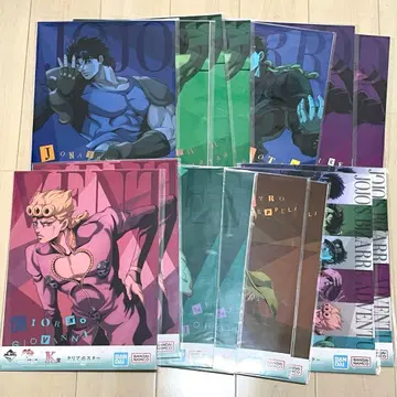 죠죠 K상 전종 컴플리트 15장 세트 클리어 포스터 제일복권