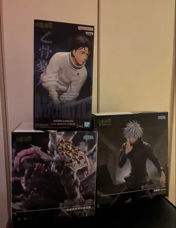 주술회전 피규어 3점 고죠 사토루 옷코츠 유타 마코라 미개봉