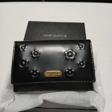 MARY QUANT 수납력 좋은 블랙 카드 케이스 미사용