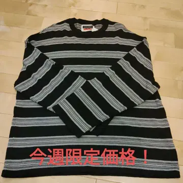 메종 스페셜 22AW 보더 프라임 오버 롱 티셔츠