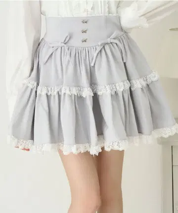 DEAR MY LOVE [미사용 새상품] 프릴 리본 듬뿍 쭈리 스커트