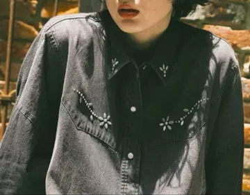 니코앤드 웨스턴 리메이크 데님 셔츠 택 포함 새상품