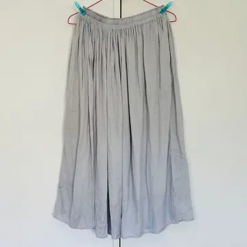 #391 UNIQLO/롱 스커트/그레이/M