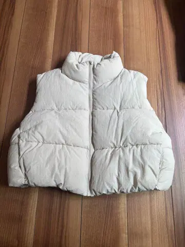 H&M 숏 기장 베스트 다운 베스트