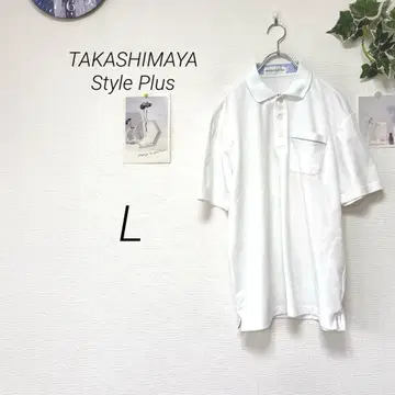 11687 TAKASHIMAYA Style Plus 반팔 피케 셔츠 L