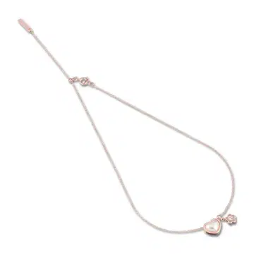 마리콴트 mary quant 하트 펄 목걸이 핑크 골드