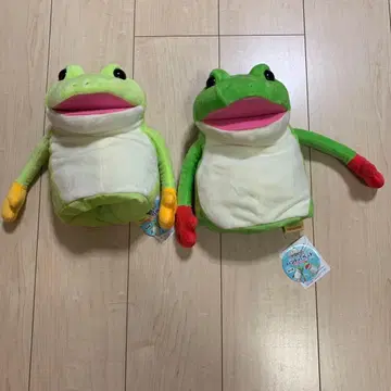 개구리 봉제 인형 핸드 퍼펫