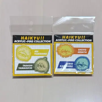 [ 새상품 미사용 ] 하이큐!! 지로리 아크릴 핀즈 2세트