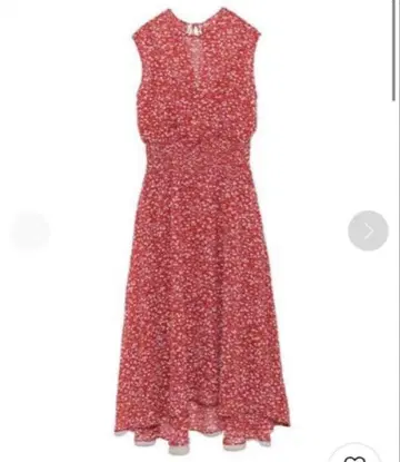 미라 오웬 허리 셔링 슬리브리스 원피스 새상품급 봄/여름용