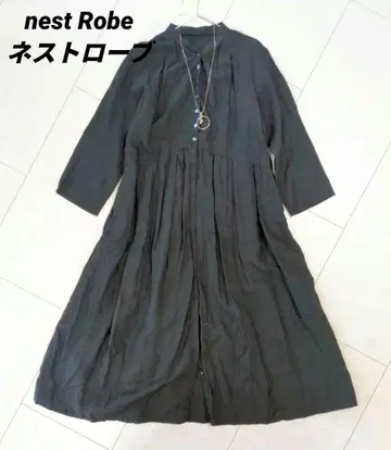 nest Robe (네스트로브) 블랙 7부 소매 원피스