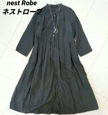 nest Robe (네스트로브) 블랙 7부 소매 원피스