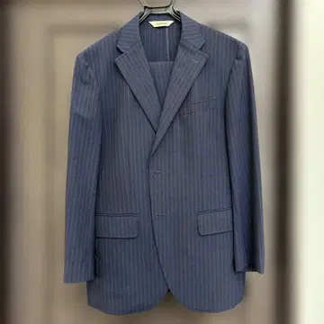 폴 스튜어트 수트 다크 네이비 화이트 스트라이프