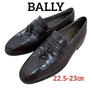 BALLY/발리 로퍼 5 1/2 약 22.5-23cm 레드 브라운
