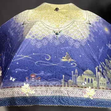 [ 미사용 ] 라인드롭스 우천 겸용 접이식 우산 디즈니 알라딘 양산