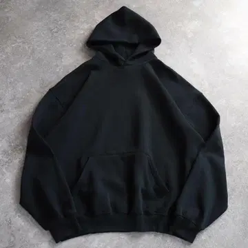 00s 블랙 러셀 Russell 무지 블랙 후드 맨투맨 XL