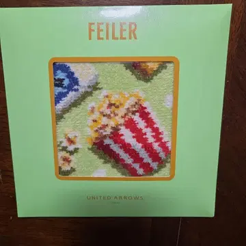 미사용 새상품 FEILER/유나이티드 애로우즈 콜라보/팝콘 손수건